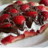 Chocolate Covered Strawberry Pie