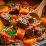Crockpot Sweet Potato Beef Stew