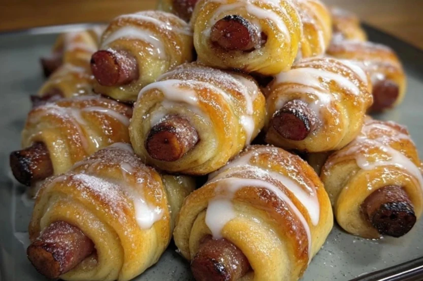 Breakfast Pigs in Cinnamon Rolls