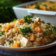 Healthy Chicken and Rice Casserole