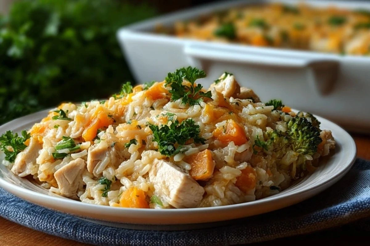 Healthy Chicken and Rice Casserole