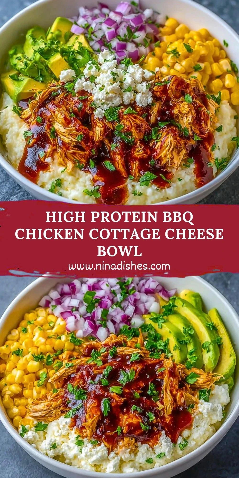 High Protein BBQ Chicken Cottage Cheese Bowl (2)