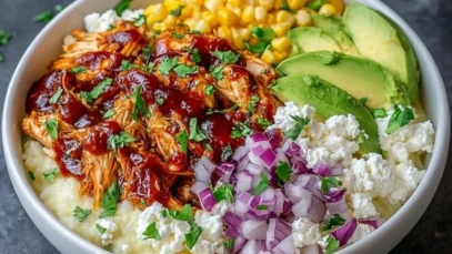 High Protein BBQ Chicken Cottage Cheese Bowl