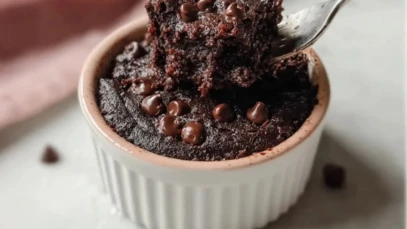 High Protein Cottage Cheese Microwave Brownies