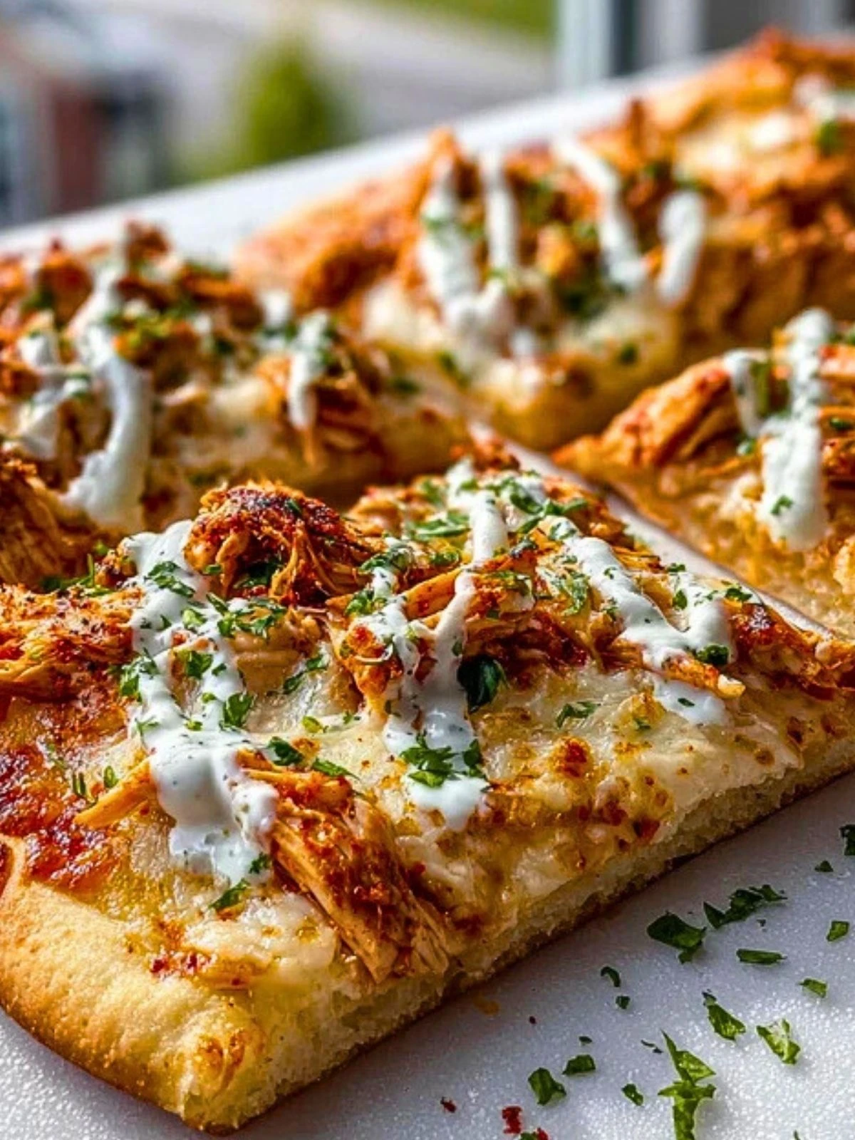 Spicy Buffalo Chicken Flatbread Pizza (1)