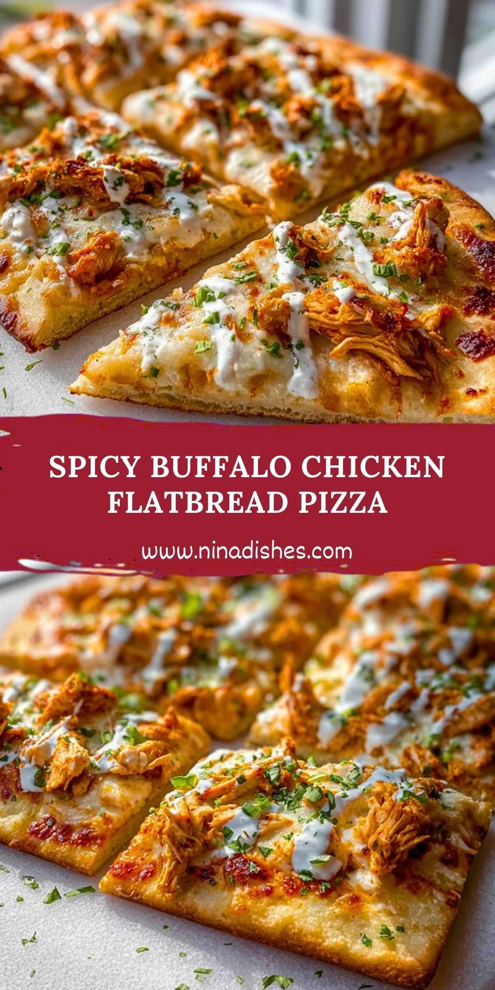 Spicy Buffalo Chicken Flatbread Pizza (2)