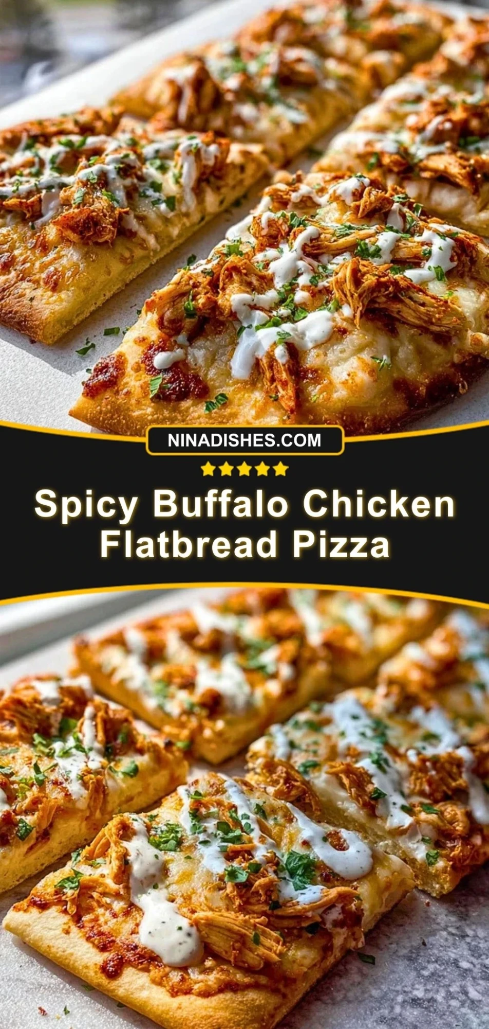 Spicy Buffalo Chicken Flatbread Pizza (3)