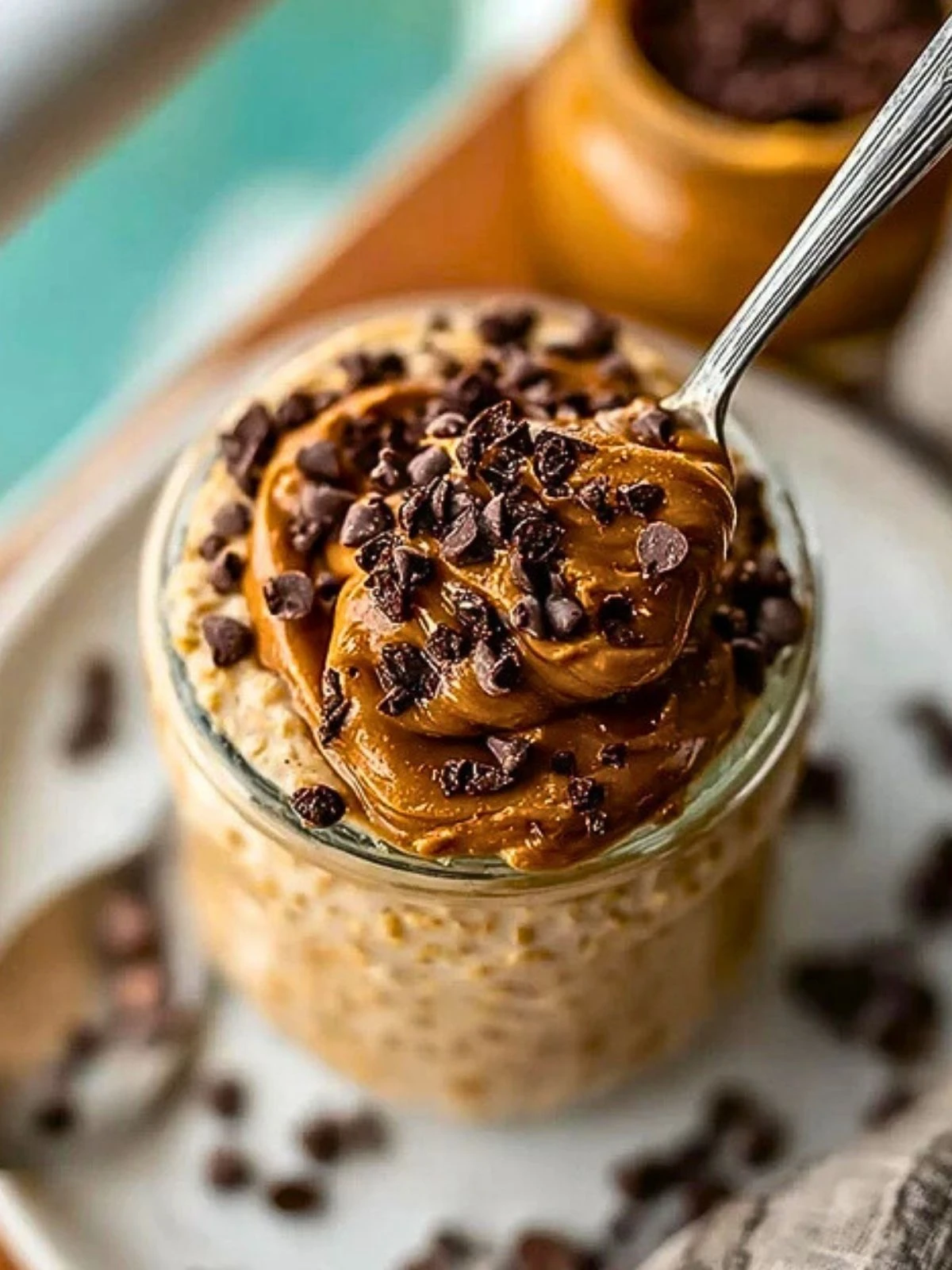 Chocolate Peanut Butter Overnight Oats (1)