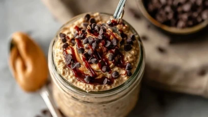 Chocolate Peanut Butter Overnight Oats