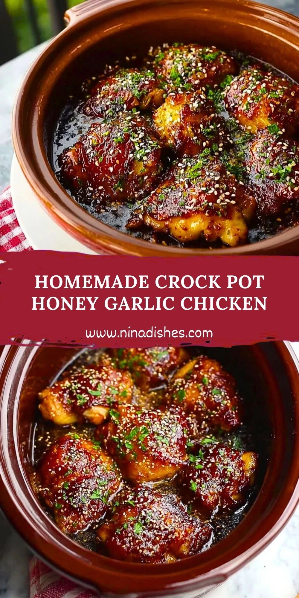 Homemade Crock Pot Honey Garlic Chicken (2)