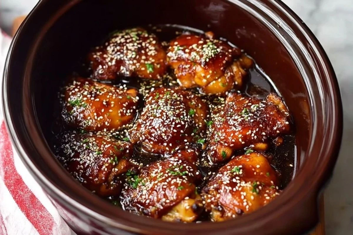 Homemade Crock Pot Honey Garlic Chicken