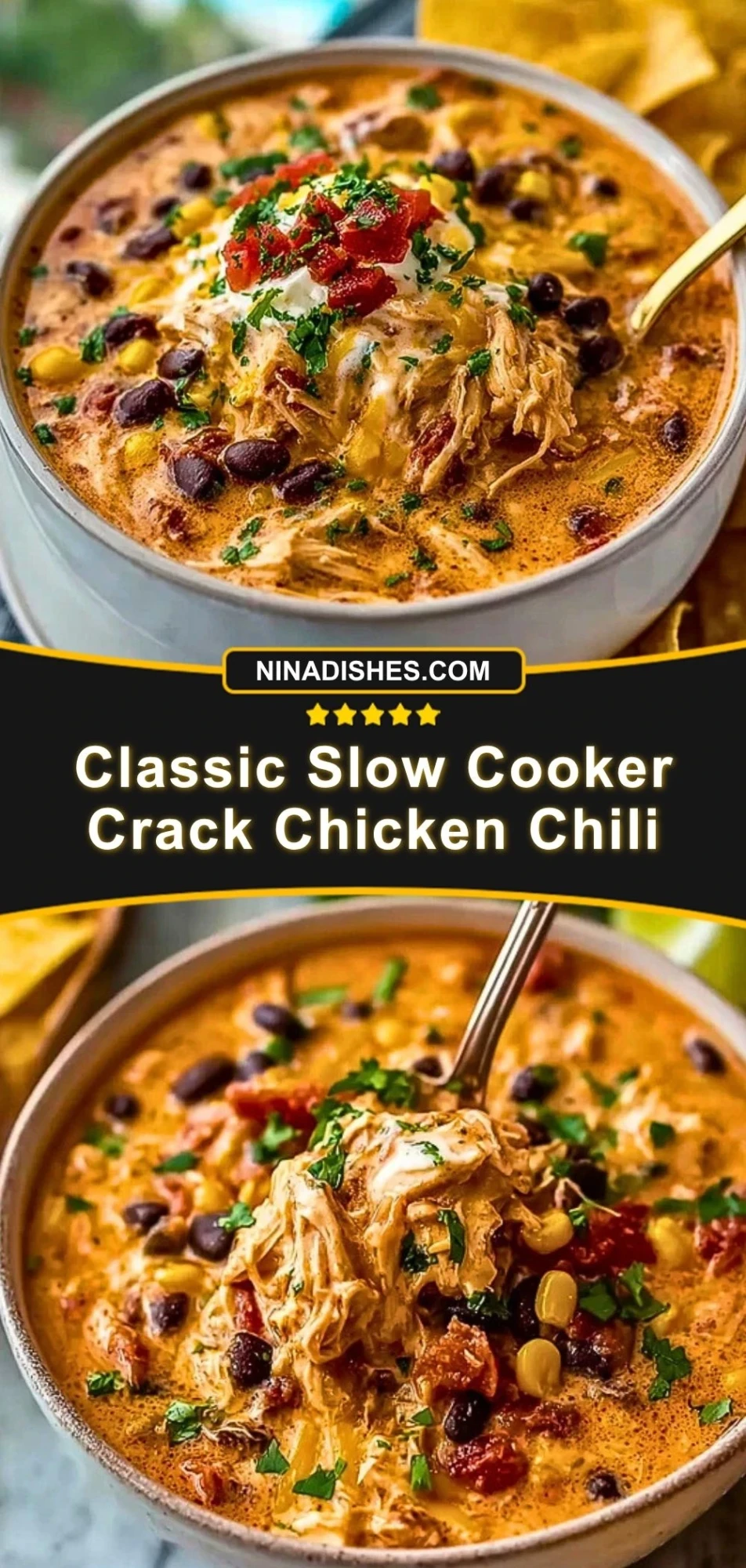 Classic Slow Cooker Crack Chicken Chili (3)