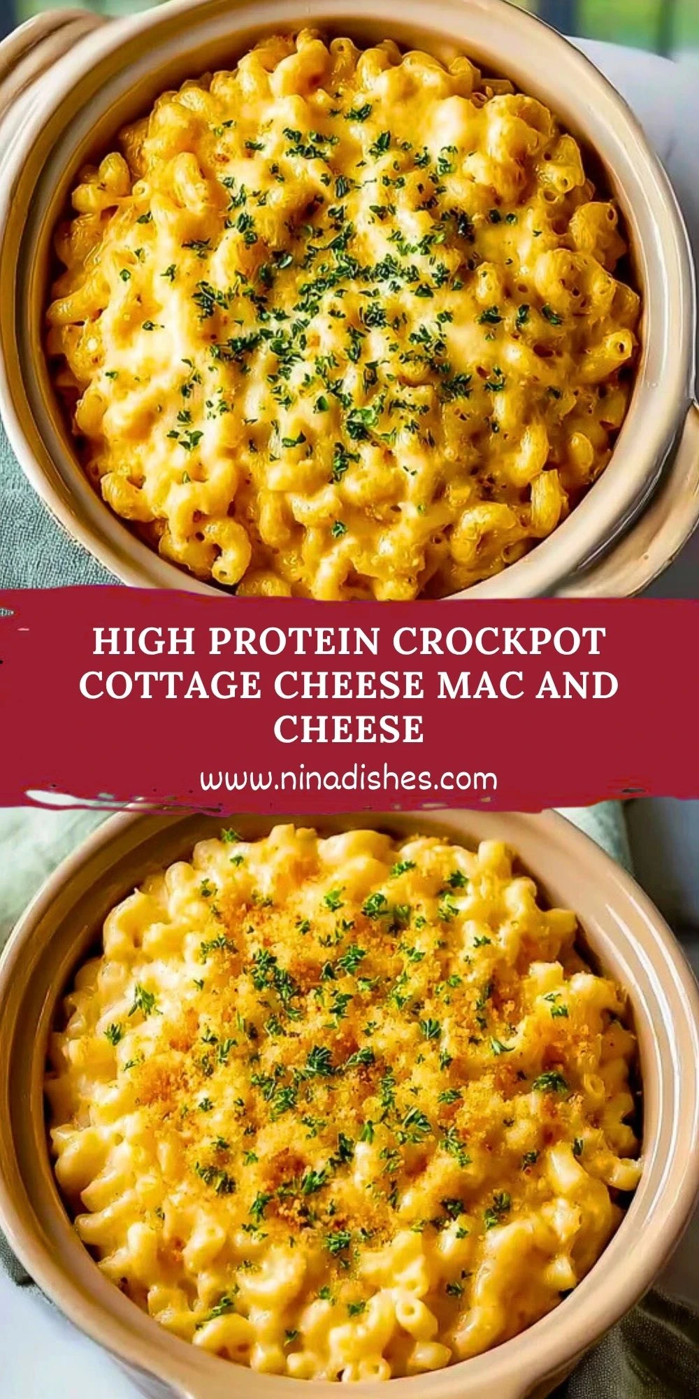 High Protein Crockpot Cottage Cheese Mac And Cheese (2)