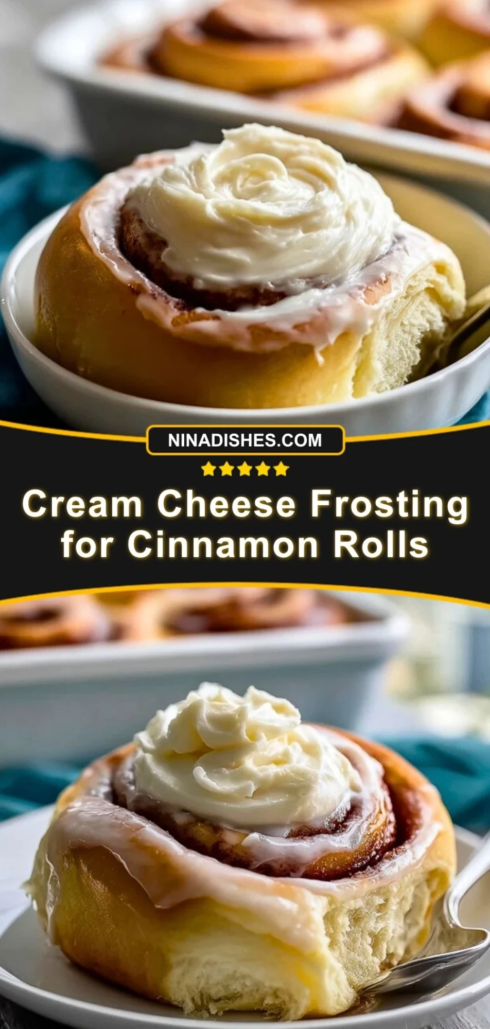 Cream Cheese Frosting for Cinnamon Rolls (3)