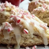 Peppermint White Chocolate Scones