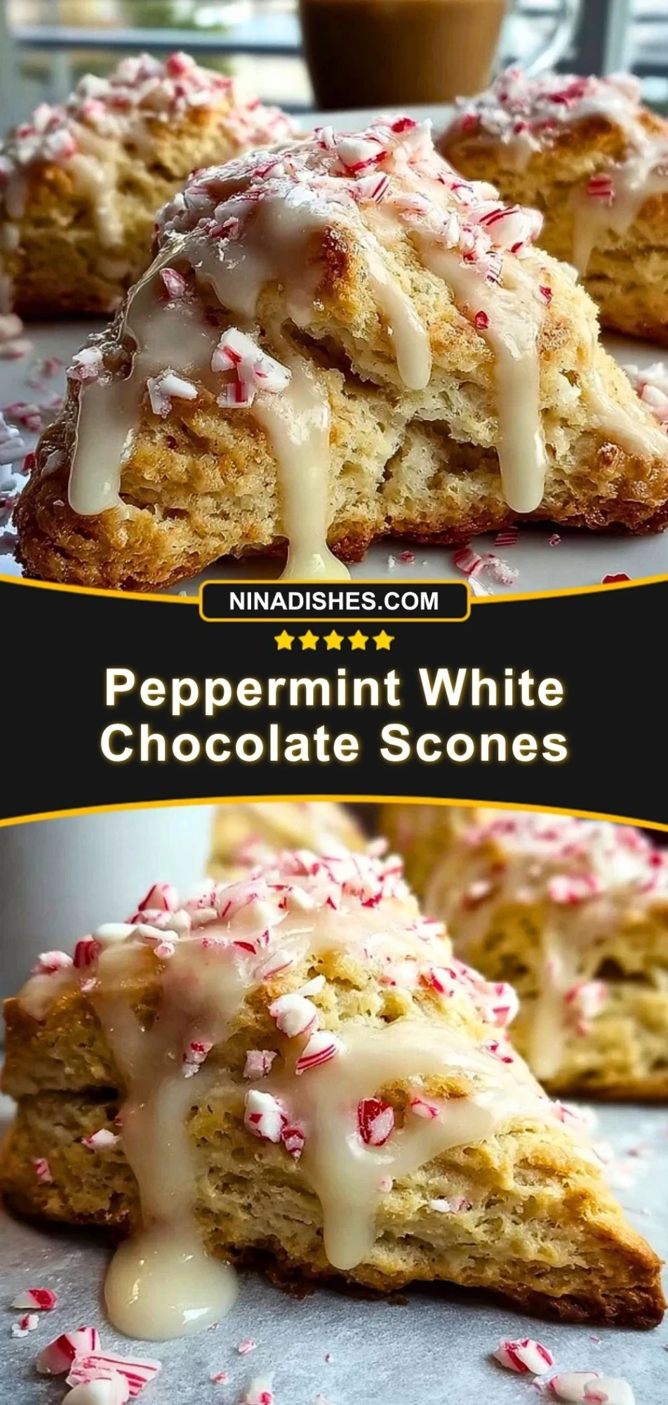 Peppermint White Chocolate Scones (3)