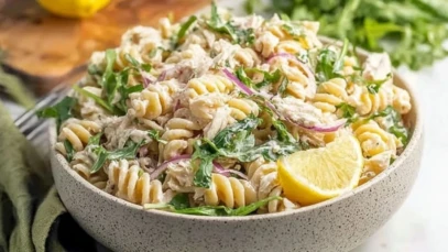 Creamy Lemon Pasta Salad