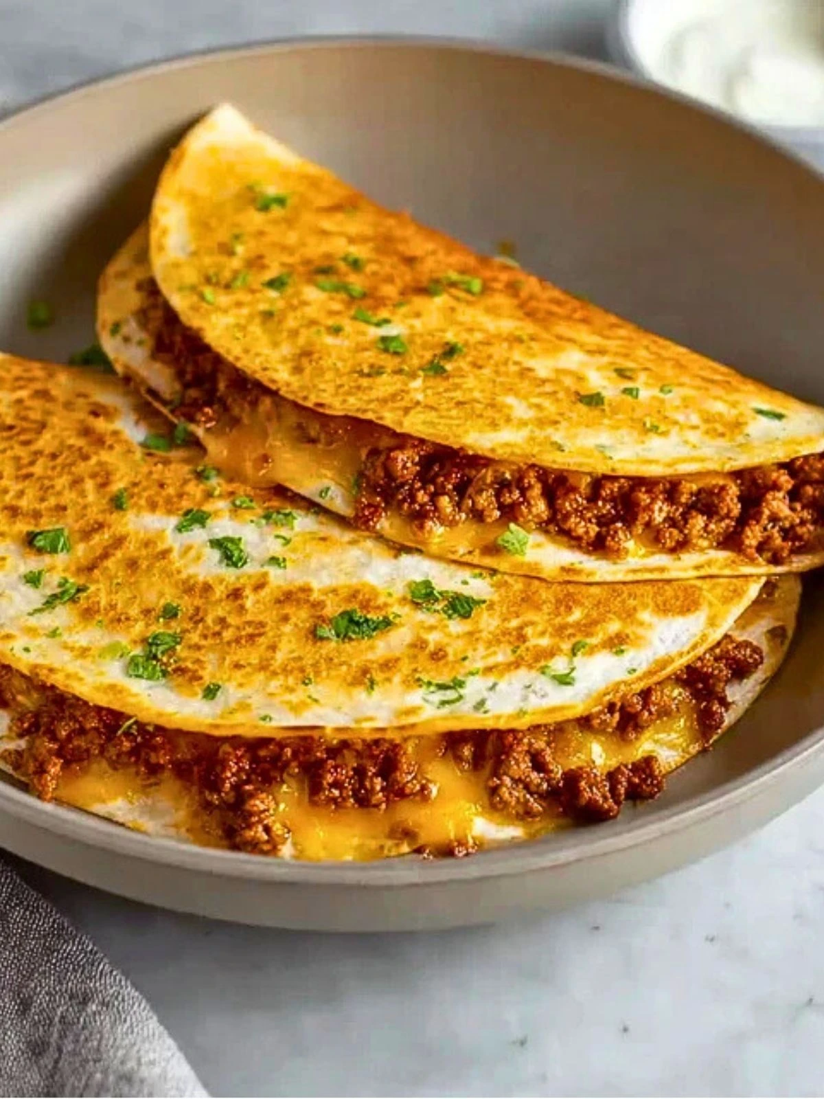 Easy Cheesy Ground Beef Quesadillas (1)