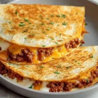 Easy Cheesy Ground Beef Quesadillas