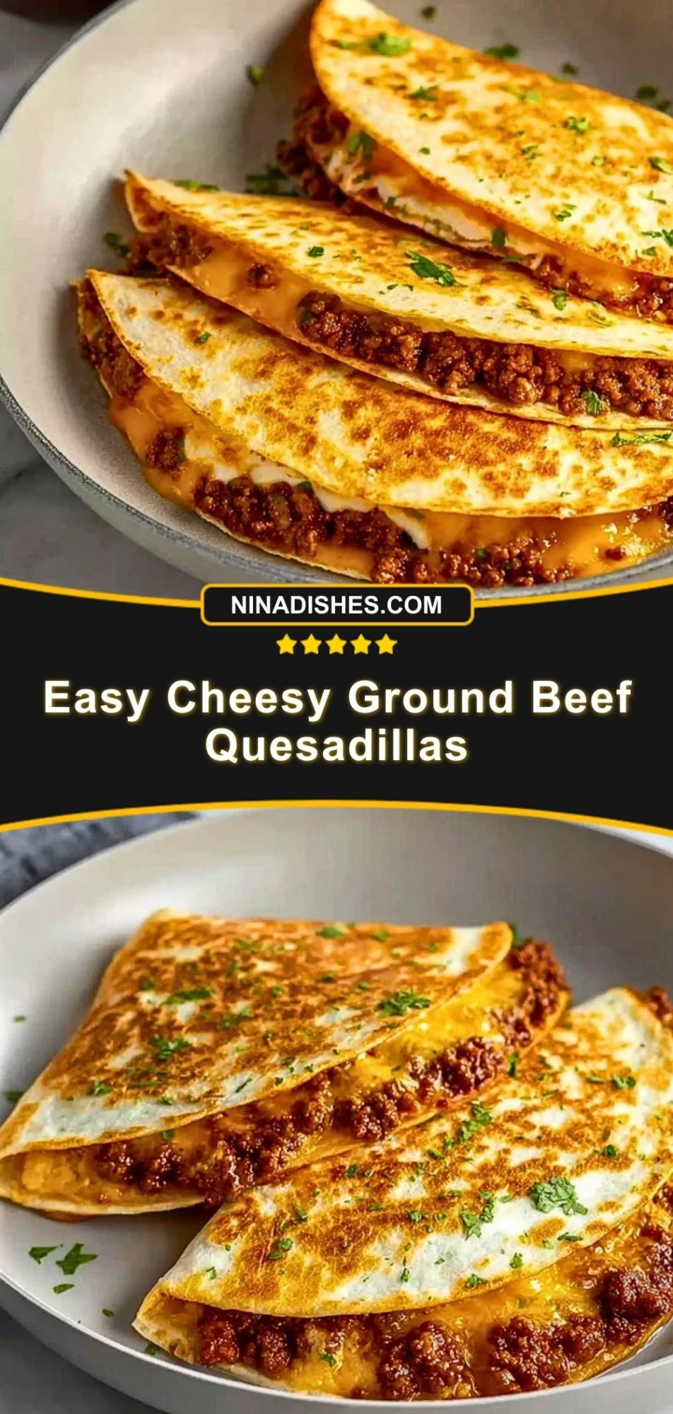 Easy Cheesy Ground Beef Quesadillas (3)