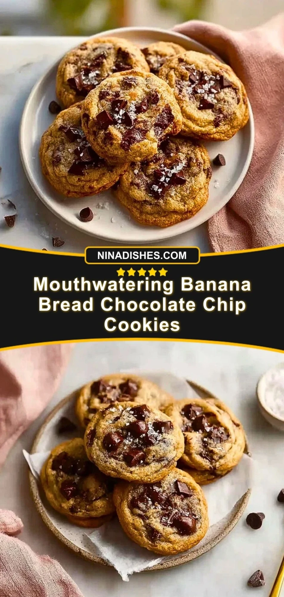 Mouthwatering Banana Bread Chocolate Chip Cookies (3)