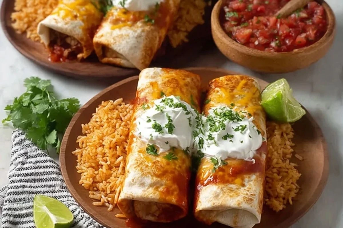 Crispy Chicken Chimichangas
