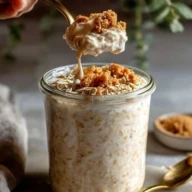 Quick Biscoff Overnight Oats