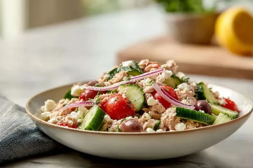 Simple Mediterranean Tuna Salad
