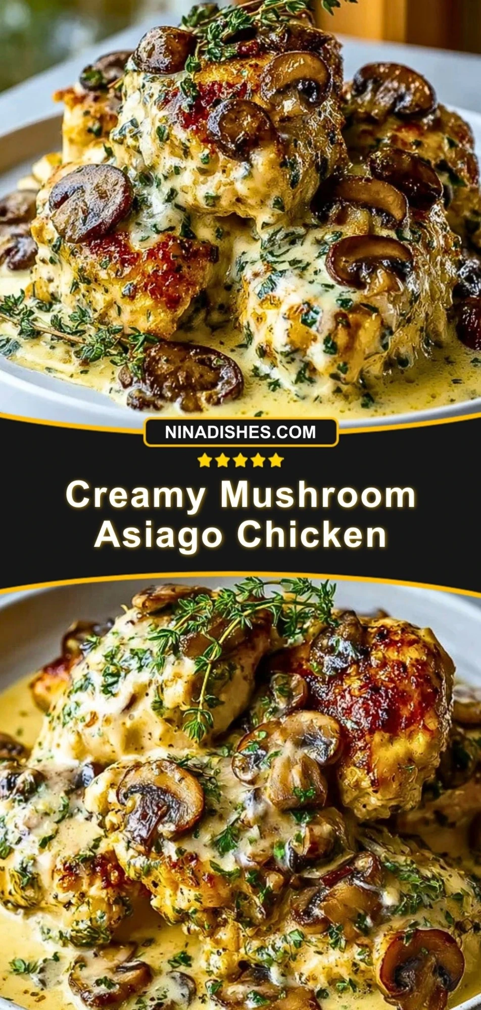 Creamy Mushroom Asiago Chicken (3)