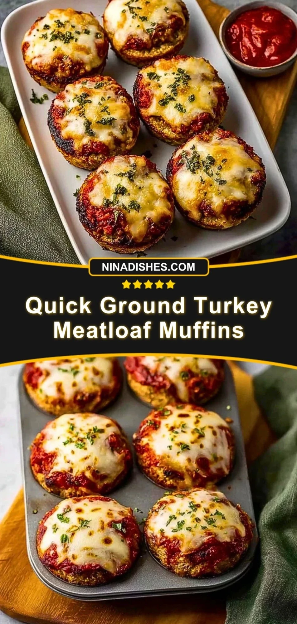 Quick Ground Turkey Meatloaf Muffins (3)