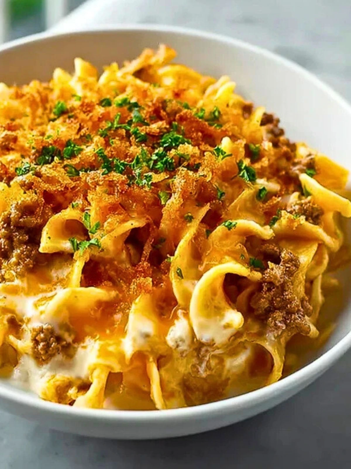 Cheesy Beef and Noodle Casserole (1)
