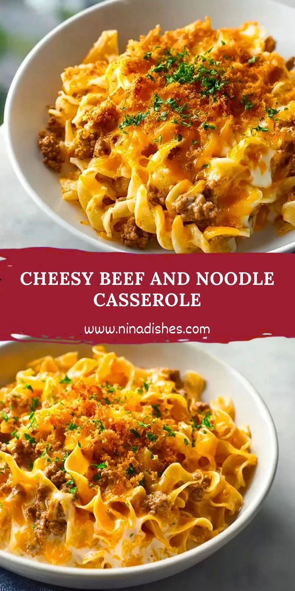 Cheesy Beef and Noodle Casserole (2)