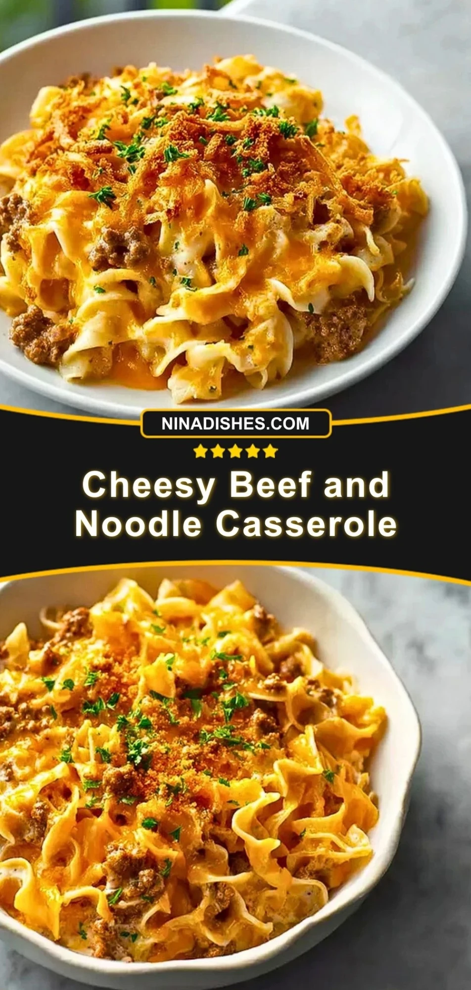 Cheesy Beef and Noodle Casserole (3)