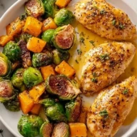 Sheet Pan Honey Dijon Chicken with Veggies