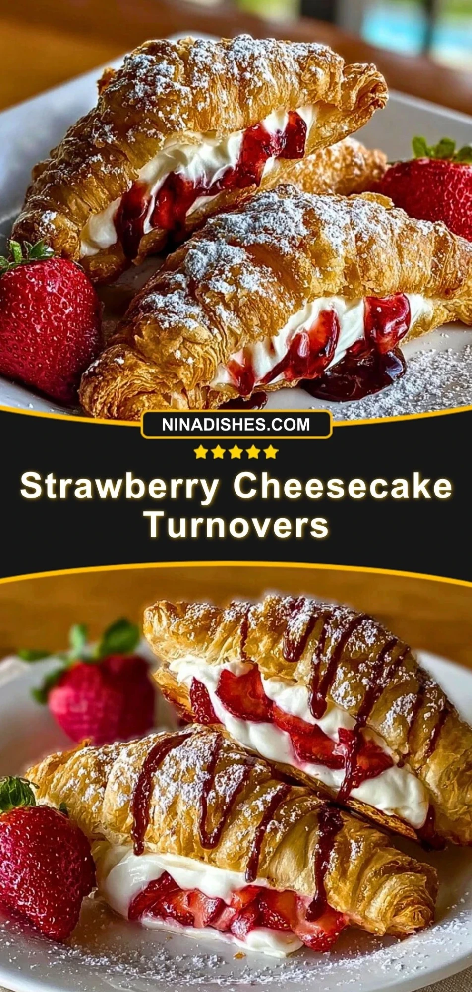 Strawberry Cheesecake Turnovers (3)