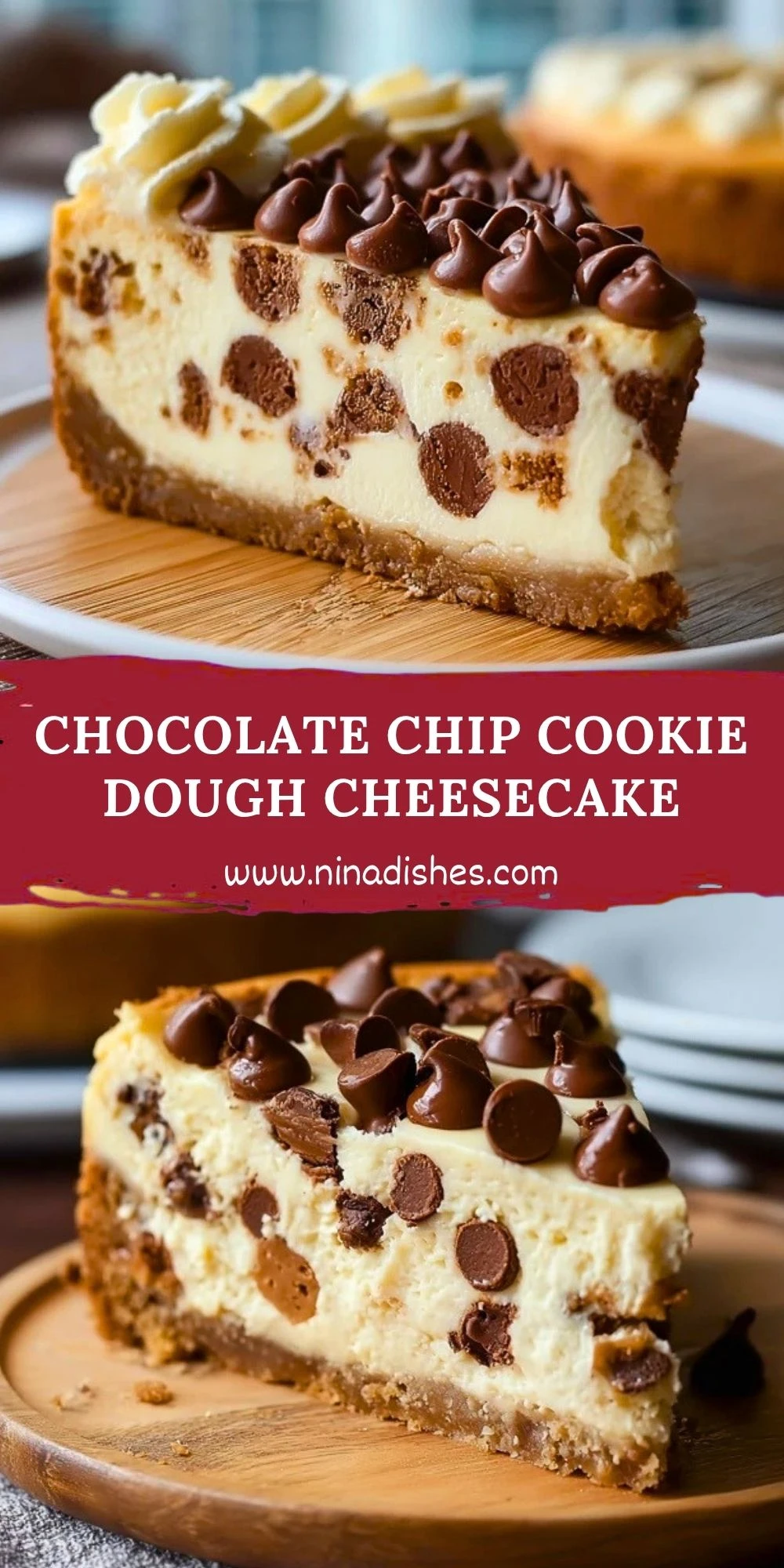 Chocolate Chip Cookie Dough Cheesecake (2)