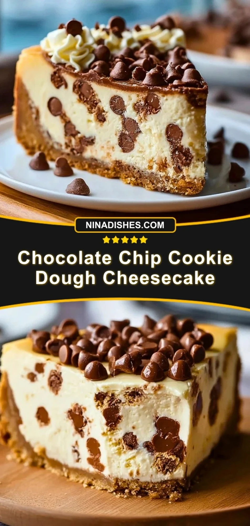 Chocolate Chip Cookie Dough Cheesecake (3)