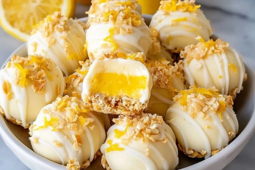 Lemon Cheesecake Bites