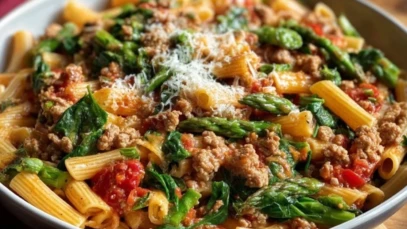 Ground Turkey Veggie Pasta