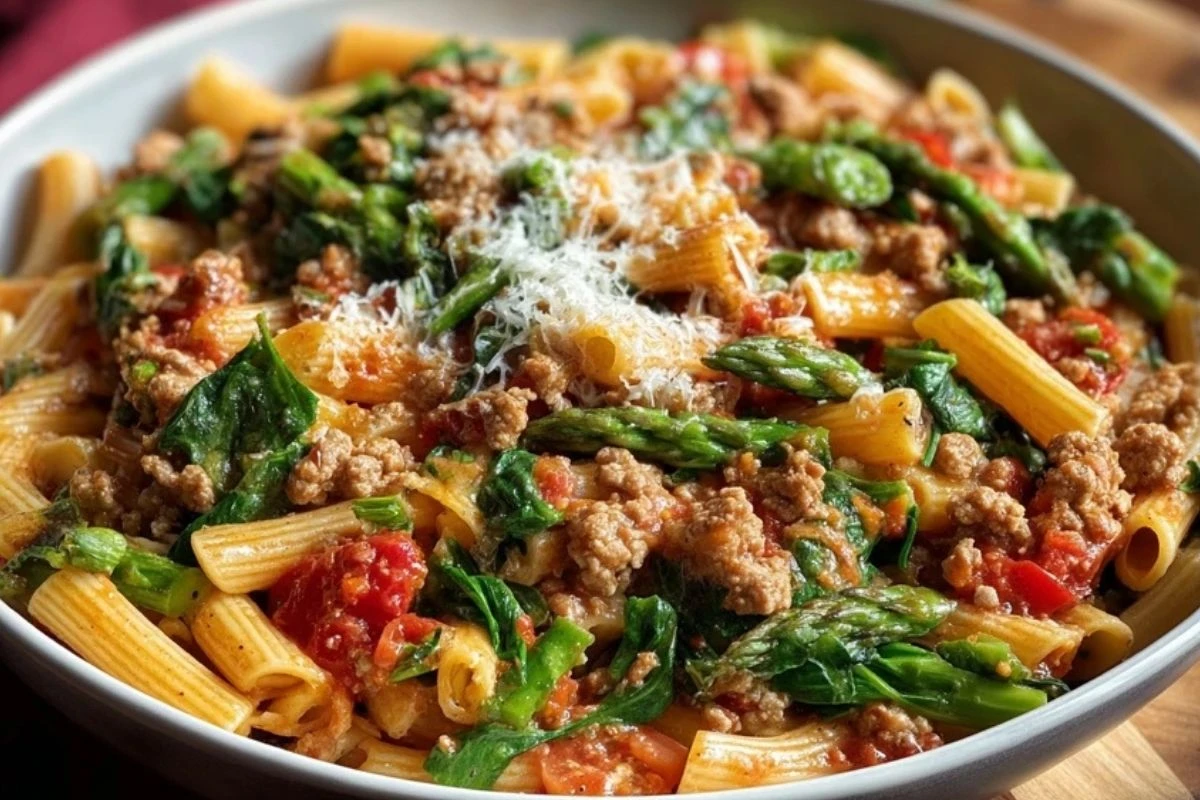 Ground Turkey Veggie Pasta