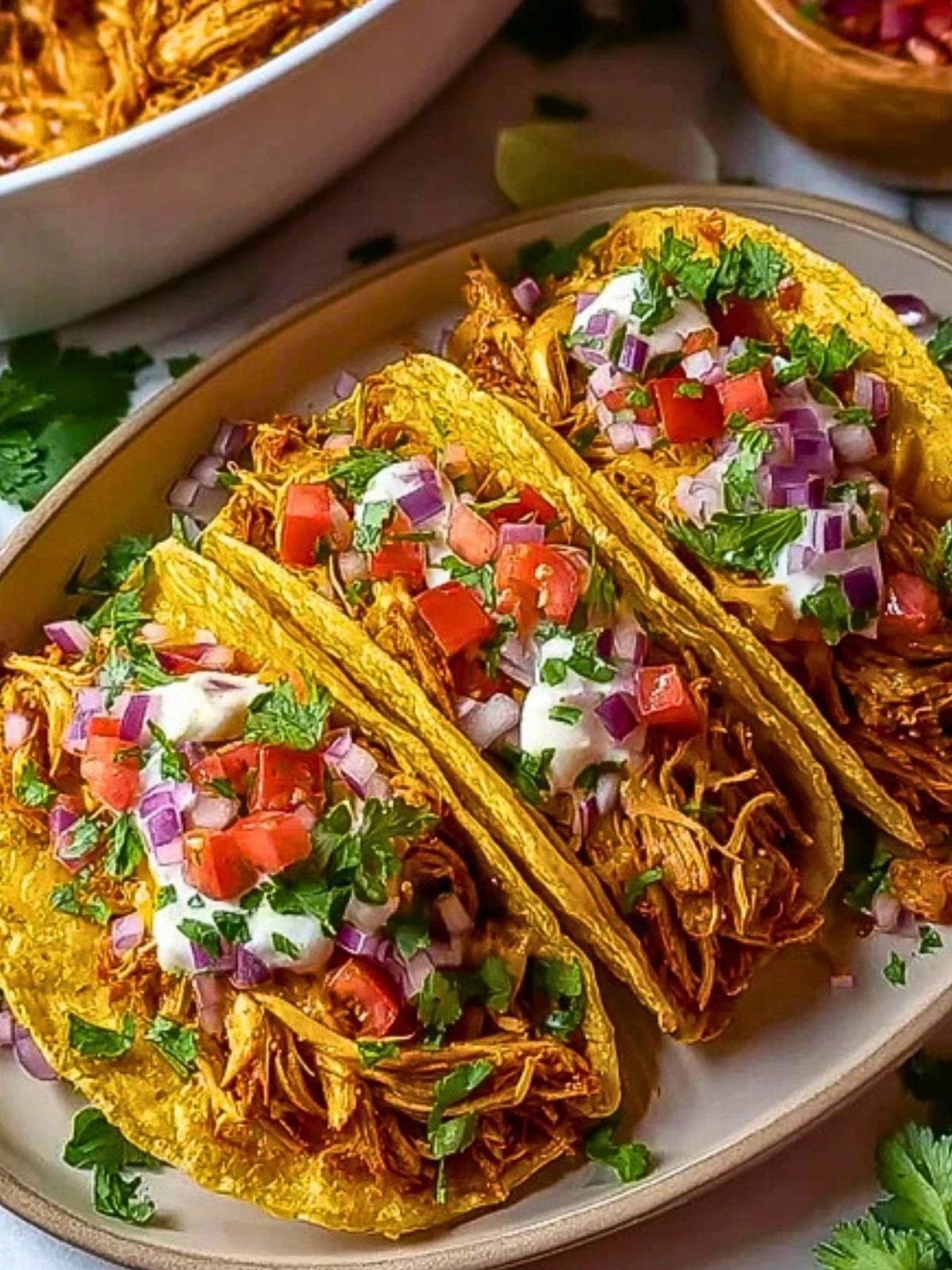 Perfect Slow Cooker Shredded Chicken Tacos (1)