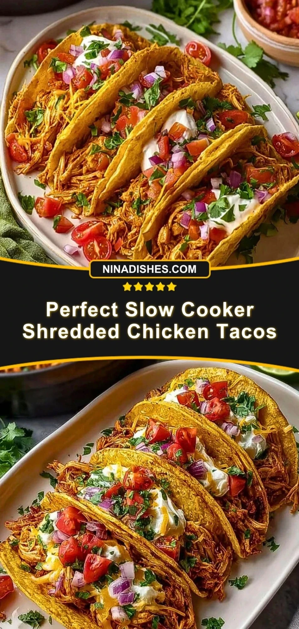 Perfect Slow Cooker Shredded Chicken Tacos (3)