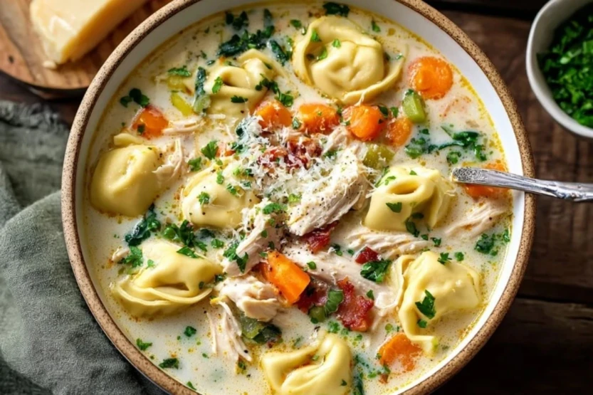 Easy One-Pot Chicken Tortellini Soup