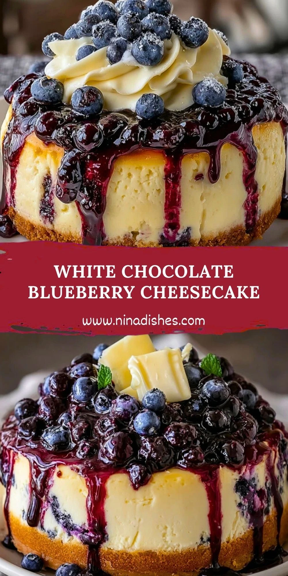 White Chocolate Blueberry Cheesecake (2)