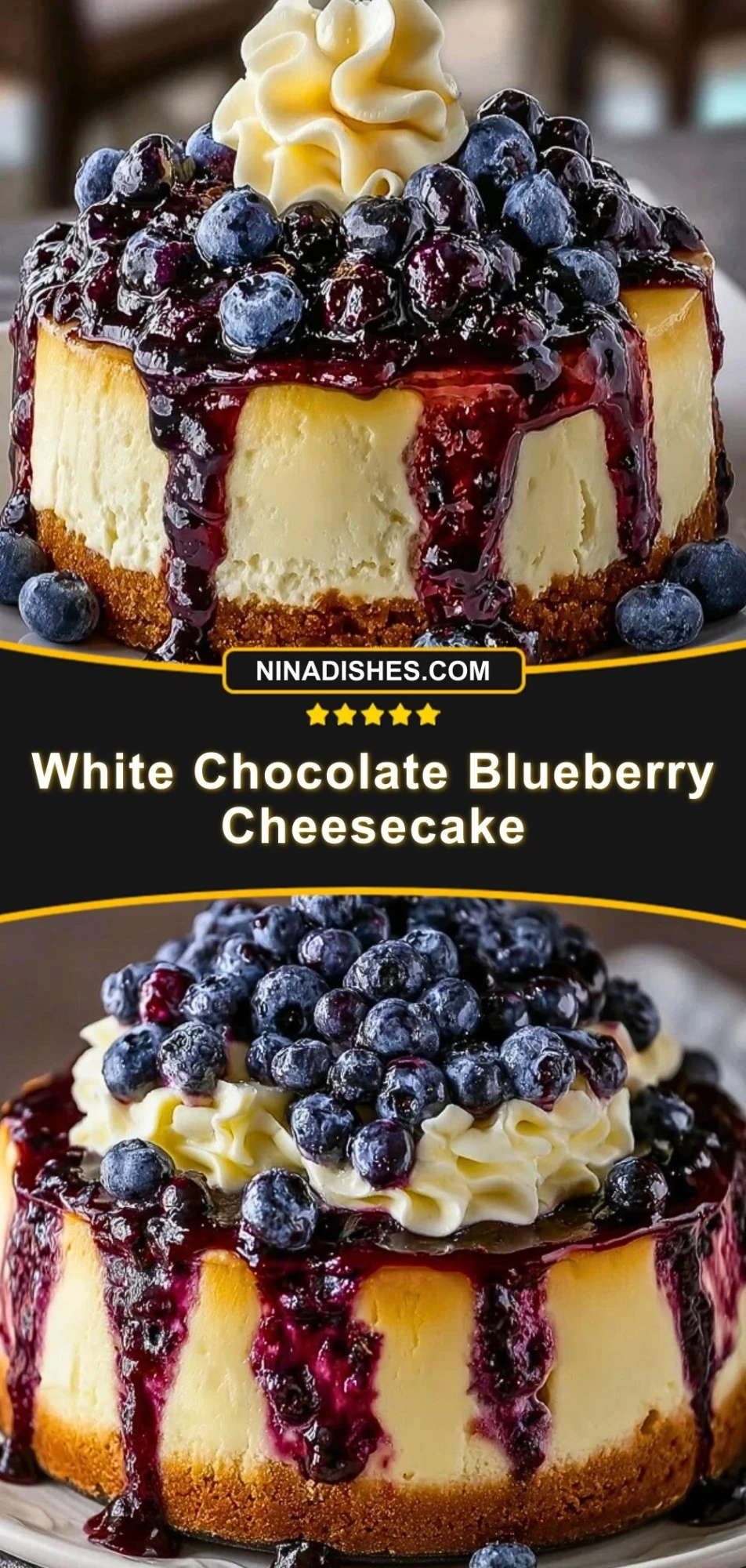 White Chocolate Blueberry Cheesecake (3)