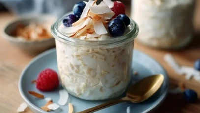 Healthy Coconut Cream Overnight Oats