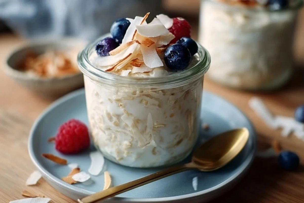 Healthy Coconut Cream Overnight Oats