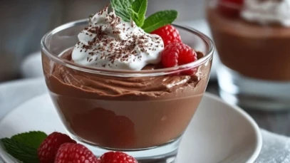High Protein Chocolate Mousse with Cottage Cheese