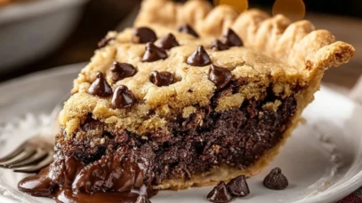 Easy Chocolate Chip Cookie Pie