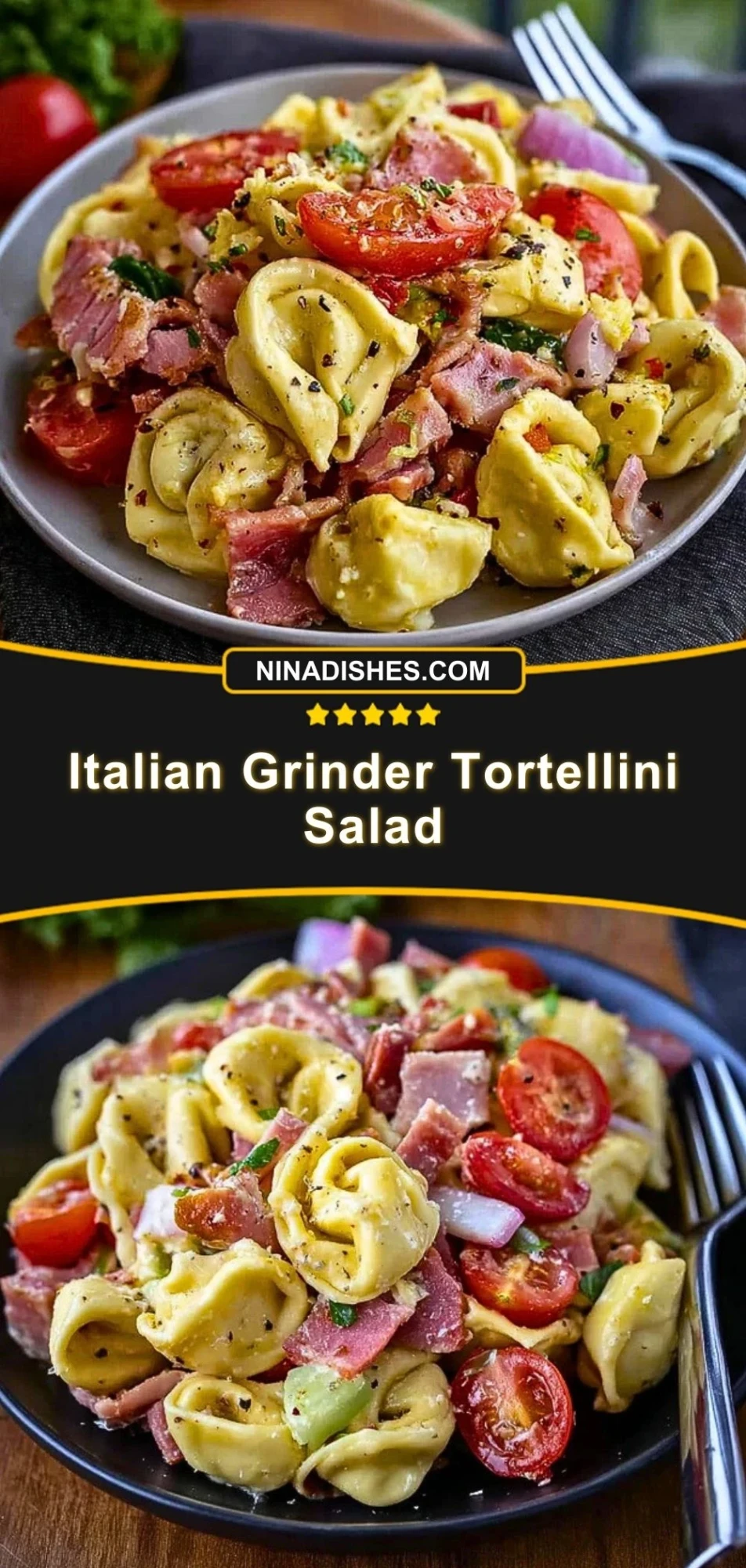 Italian Grinder Tortellini Salad (3)